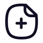 Paper Plus SVG Icon